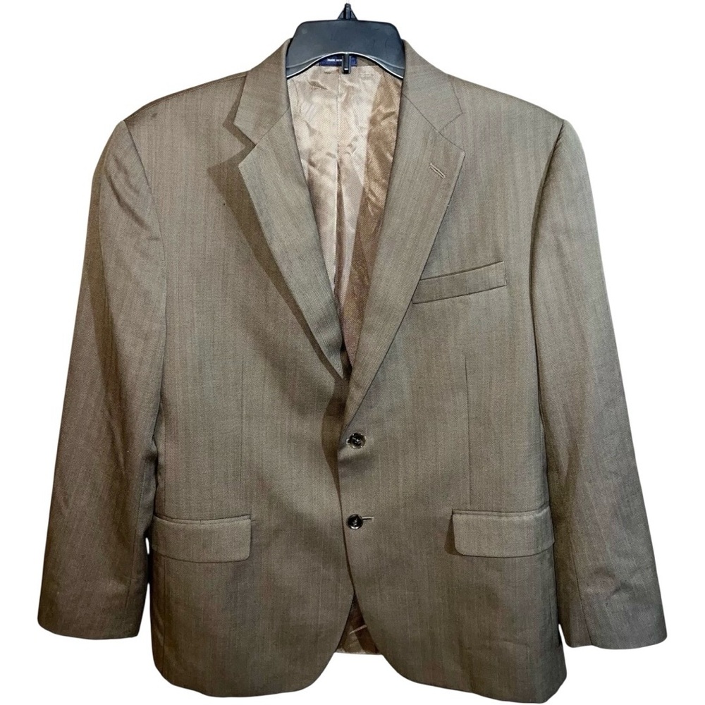 Stafford Blazer Sport Coat Blazer Men’s Size 44R Tan Classic Fit Travel 2 Button